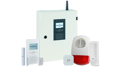 Das <strong>Hybrid-Alarmsystem DAITEM D34</strong>. Ihr Alarmsystem zum Einbruchschutz in Drochtersen und Umgebung.